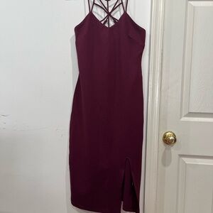 Papayas wine dress M. G-25